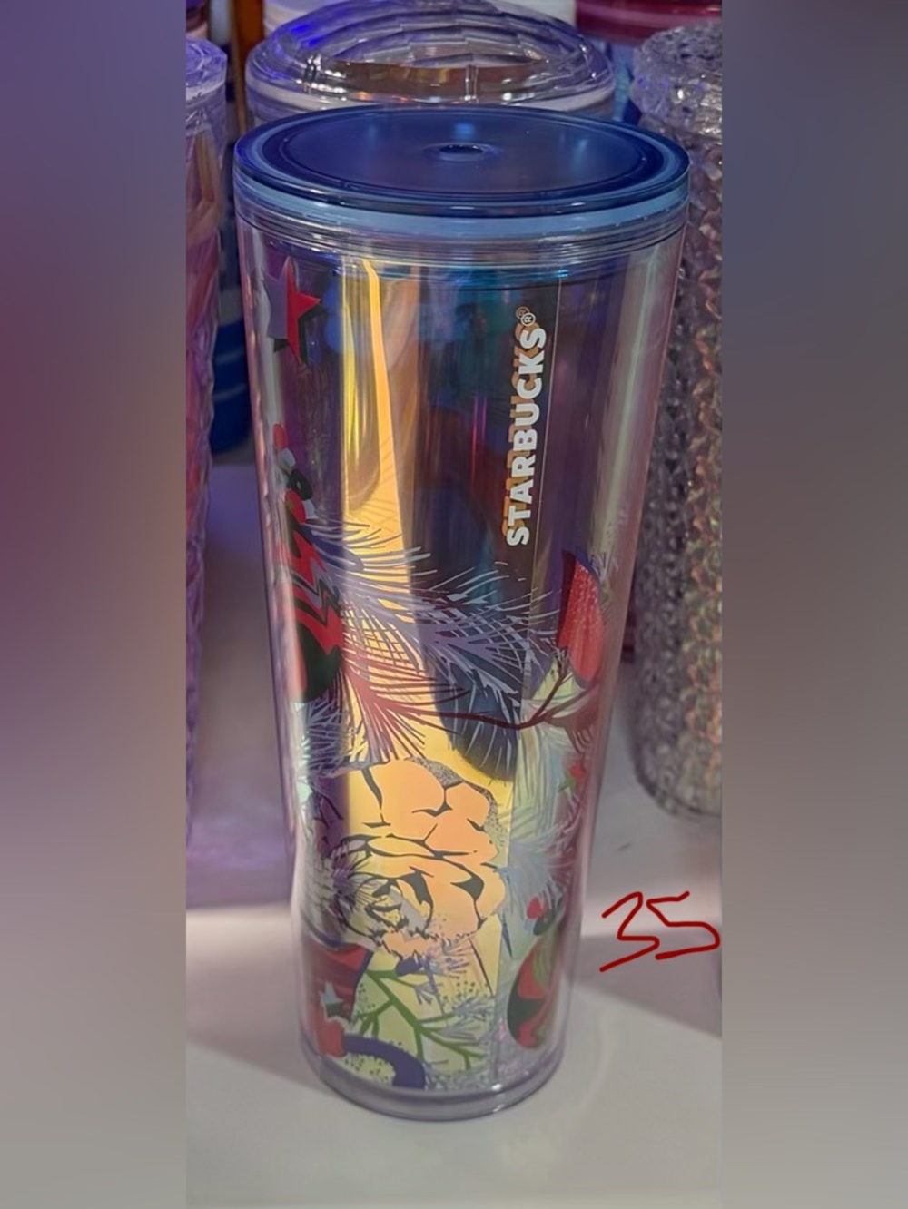 Starbucks "Midnight Botanical" Iridescent Tumbler